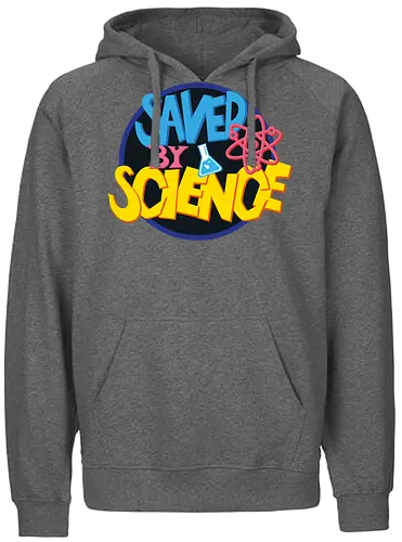 Save by science - 80s series, 90s series, retro, science, atom, funny, tv series - Fairtrade Hoodie