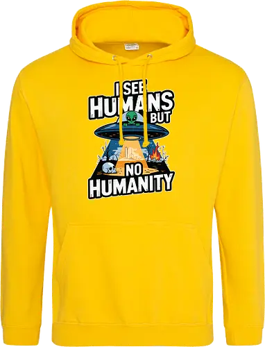I see humans but no humanity