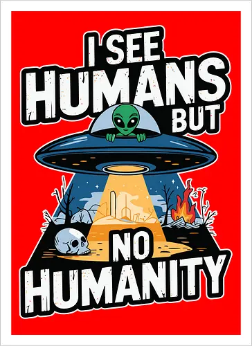 I see humans but no humanity