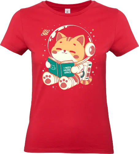 I Need More Space - cats, cat, cute, fun, funny, space, more space, i nedd more space - Standard T-Shirt (Frauen)