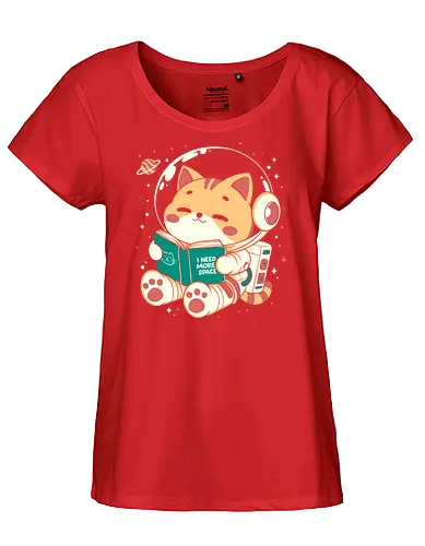 I Need More Space - cats, cat, cute, fun, funny, space, more space, i nedd more space - Fairtrade Girl Shirt