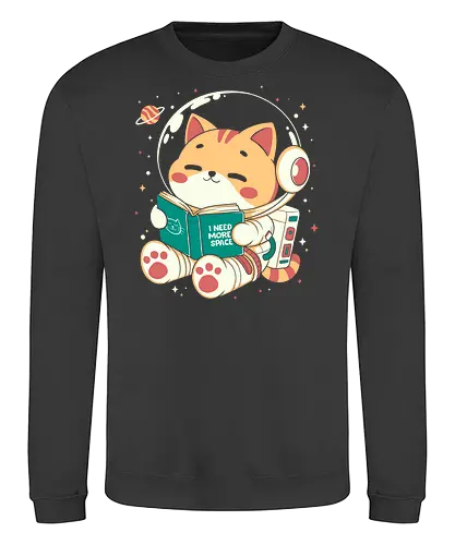 I Need More Space - cats, cat, cute, fun, funny, space, more space, i nedd more space - Sweatshirt