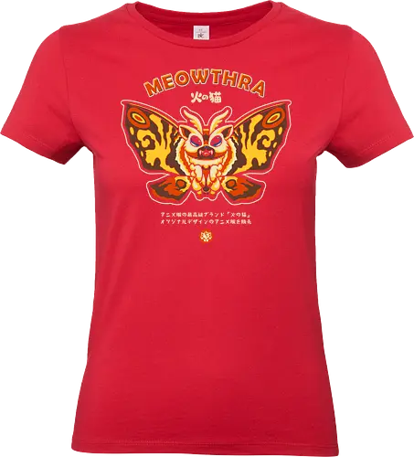 Meowthra - chibi, cute monster, kaiju, cat, meow, kitten, pet, humor, funny, kawaii, japanese, anime, pop art, vintage, retro design, manga, japan - Standard T-Shirt (Frauen)
