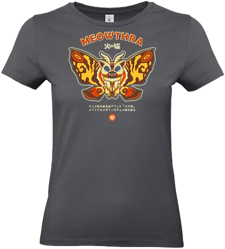 Meowthra - chibi, cute monster, kaiju, cat, meow, kitten, pet, humor, funny, kawaii, japanese, anime, pop art, vintage, retro design, manga, japan - Standard T-Shirt (Frauen)