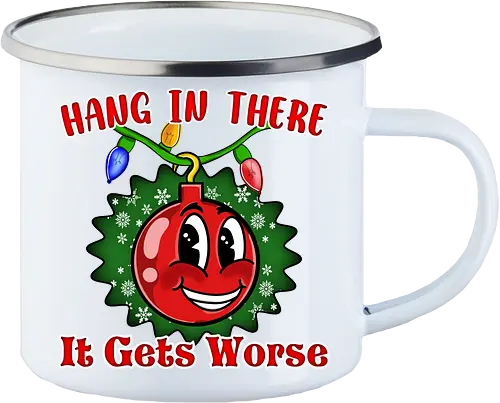Hang In There Christmas Ball Sarcasm (Häng dich rein Christbaumkugel Sarkasmus)