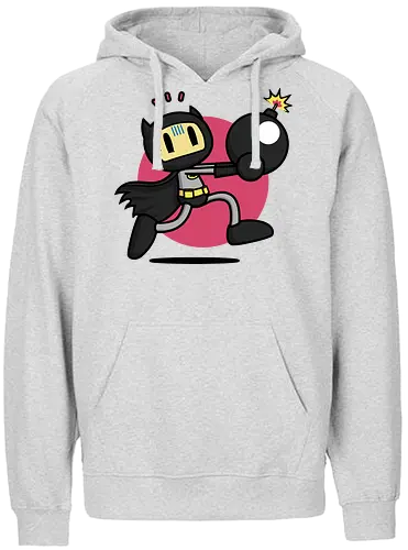 Bomberbat! - Retrogaming, arcade, gaming, retro, vintage, funny, adam, west, Bat - Fairtrade Hoodie