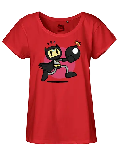 Bomberbat! - Retrogaming, arcade, gaming, retro, vintage, funny, adam, west, Bat - Fairtrade Girl Shirt