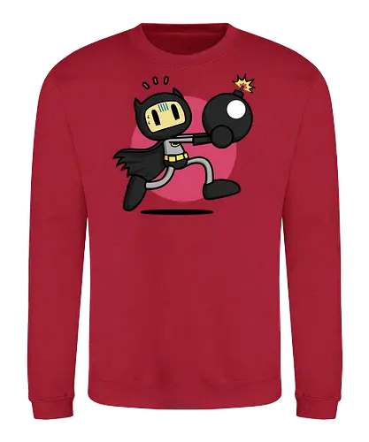 Bomberbat! - Retrogaming, arcade, gaming, retro, vintage, funny, adam, west, Bat - Sweatshirt