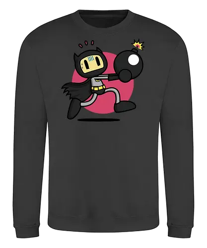 Bomberbat! - Retrogaming, arcade, gaming, retro, vintage, funny, adam, west, Bat - Sweatshirt