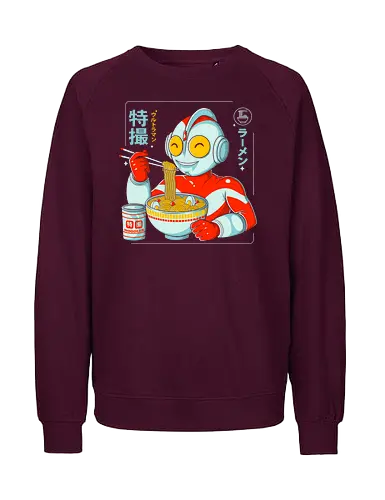 Ultraramen - food, lamen, ramen, noodles, anime, manga, kaiju, tokusatsu, japan, ultra - Fairtrade Sweatshirt