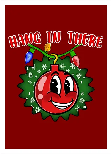 Hang In There Christmas Ball (Halt Durch Christbaumkugel)