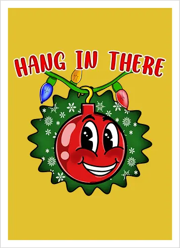 Hang In There Christmas Ball (Halt Durch Christbaumkugel)