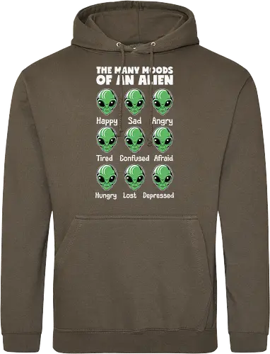 The many moods of an alien