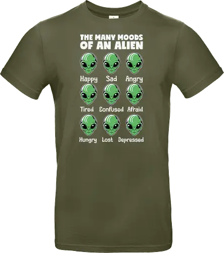 The many moods of an alien