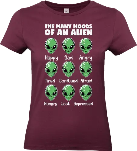 The many moods of an alien