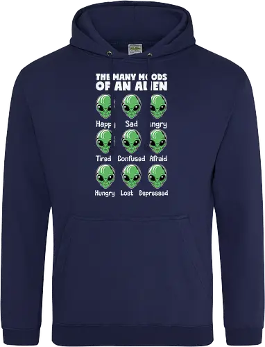 The many moods of an alien