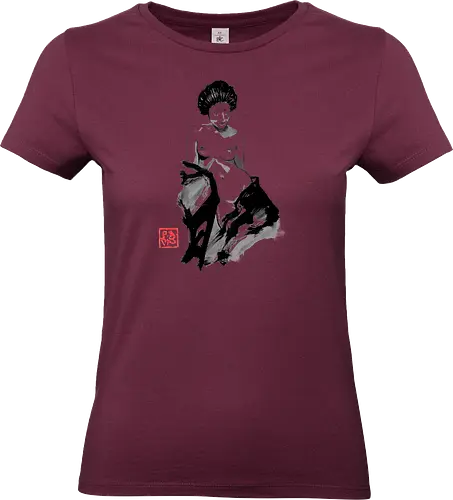 geisha exposed - geisha, sumie, japan - Standard T-Shirt (Frauen)
