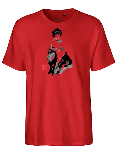 geisha exposed - geisha, sumie, japan - Fairtrade T-Shirt