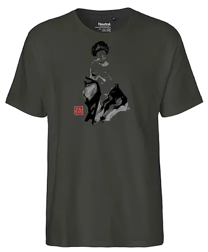 geisha exposed - geisha, sumie, japan - Fairtrade T-Shirt