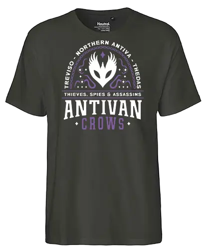 Antivan Crows Emblem - bellara lutare, emmrich volkarin, lucanis, lyrium dagger, neve gallus, vielguard, dragon, age, gamer, gaming, video game, inquisition, manfred, rook, rpg - Fairtrade T-Shirt