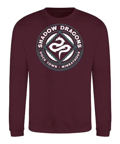 Minrathous Shadow Dragons Emblem - bellara lutare, emmrich volkarin, lucanis, lyrium dagger, neve gallus, vielguard, dragon, age, video game, inquisition, gamer, gaming, manfred, rook, rpg - Sweatshirt