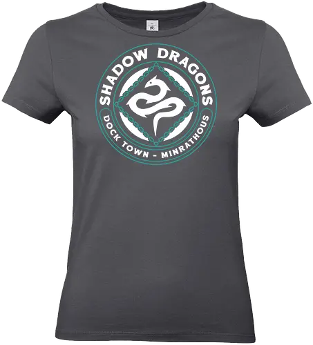 Minrathous Shadow Dragons Emblem - bellara lutare, emmrich volkarin, lucanis, lyrium dagger, neve gallus, vielguard, dragon, age, video game, inquisition, gamer, gaming, manfred, rook, rpg - Standard T-Shirt (Frauen)