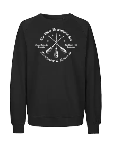 Vintage Grunge Beer and Whiskey 2 - beer, whiskey, vintage design, retro, wizard, broomstick, magic, typography, streetwear, grunge, street style, urban, vintage beer, witch, drunk, drink, pub, inn, ale, bar - Fairtrade Sweatshirt