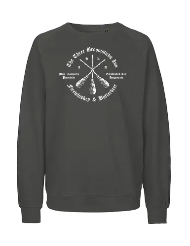 Vintage Grunge Beer and Whiskey 2 - beer, whiskey, vintage design, retro, wizard, broomstick, magic, typography, streetwear, grunge, street style, urban, vintage beer, witch, drunk, drink, pub, inn, ale, bar - Fairtrade Sweatshirt