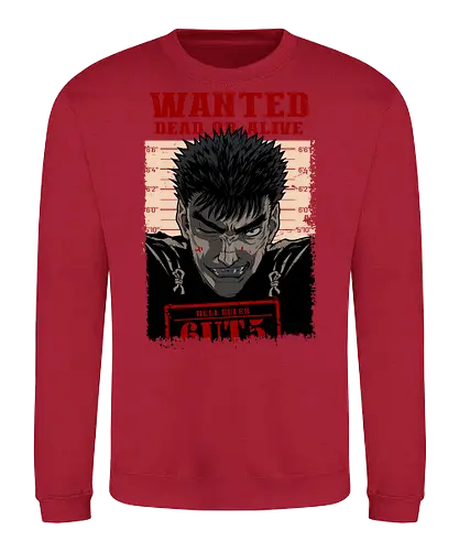 guts from hell  - anime, manga, revenge, knight, darkart, illustration, cool, legend, hunter - Sweatshirt
