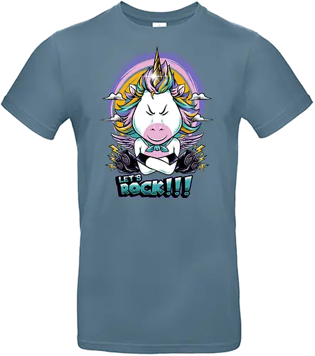  unicorn rocker  - unicorn, horse, rock, music, rainbow, metal, fantasy, scifi - Standard T-Shirt