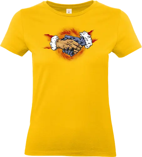 forbidden contract  - xmas, christmas, santaclaus, cool, holiday, rich, holy, beautiful, snowball, christmastree, smile, happy - Standard T-Shirt (Frauen)