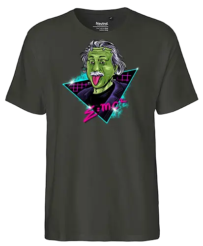 frank einstein - frankenstein, biology, bionic, future, retro, halloween, einstein, math - Fairtrade T-Shirt
