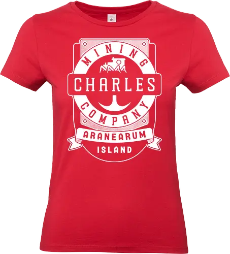 Charles Mining Company Crest - choo choo charles, train, monster, evil, demon, demonic, spider train, horror, indie game, gaming, gamer, video games, video game, charles mining company, aranearum island - Standard T-Shirt (Frauen)
