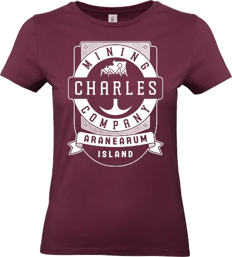 Charles Mining Company Crest - choo choo charles, train, monster, evil, demon, demonic, spider train, horror, indie game, gaming, gamer, video games, video game, charles mining company, aranearum island - Standard T-Shirt (Frauen)