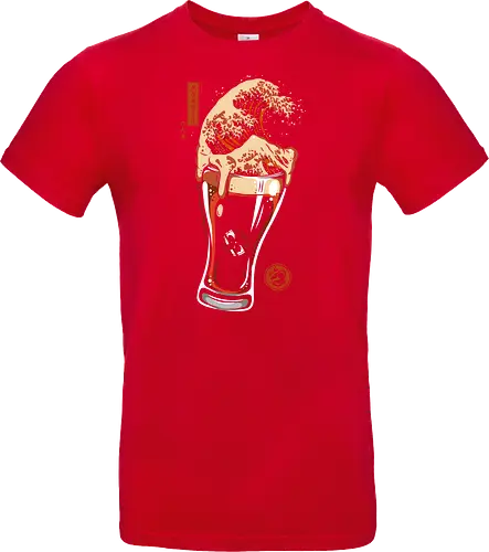 Die große Welle des Bierglases