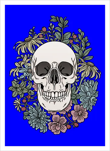 Skull & Flowers