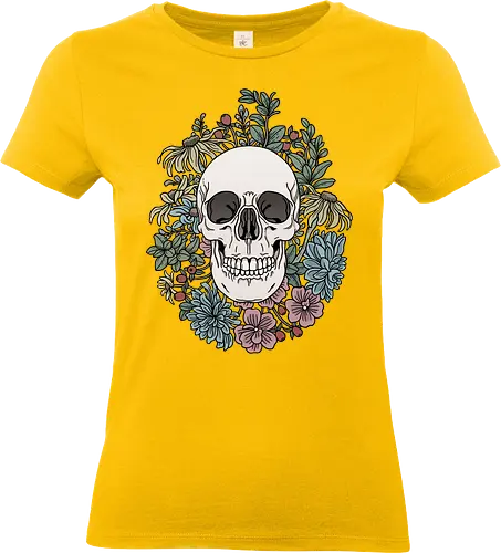 Skull & Flowers - skull - Standard T-Shirt (Frauen)