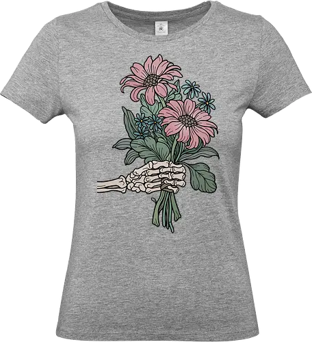 Flowers for you - Skelett - Standard T-Shirt (Frauen)