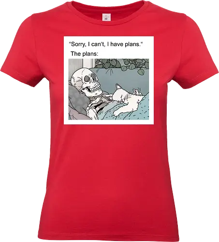 Weekend Plans - Wochenende, Skelett - Standard T-Shirt (Frauen)