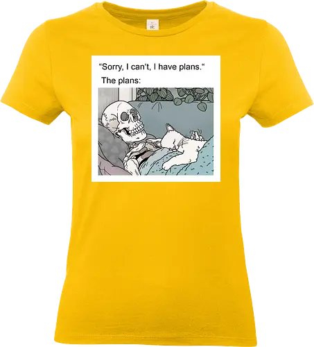 Weekend Plans - Wochenende, Skelett - Standard T-Shirt (Frauen)