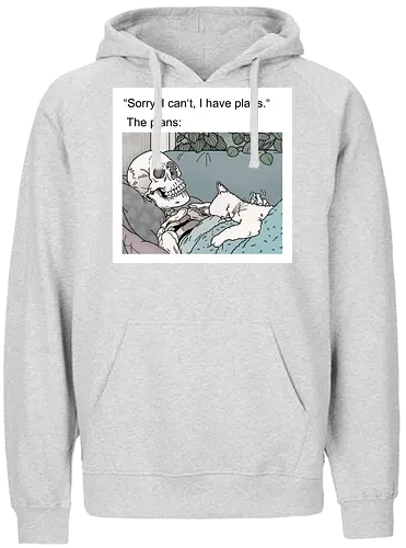 Weekend Plans - Wochenende, Skelett - Fairtrade Hoodie