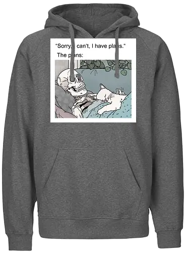Weekend Plans - Wochenende, Skelett - Fairtrade Hoodie