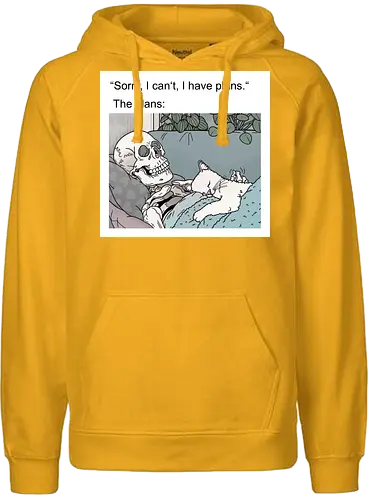 Weekend Plans - Wochenende, Skelett - Fairtrade Hoodie