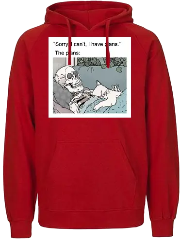 Weekend Plans - Wochenende, Skelett - Fairtrade Hoodie