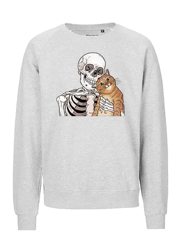 Orange Cat Friend - Katze, Katzenliebe - Fairtrade Sweatshirt