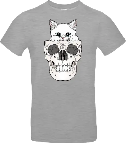 White Kitty & Skull
