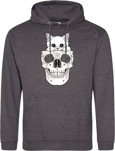 White Kitty & Skull