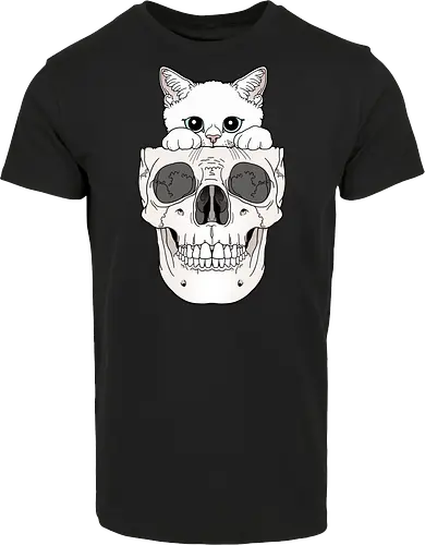 White Kitty & Skull