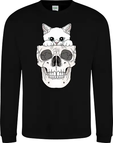 White Kitty & Skull