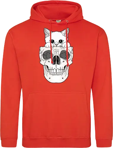 White Kitty & Skull